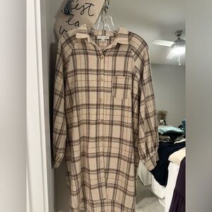 She + Sky Flannel Dress